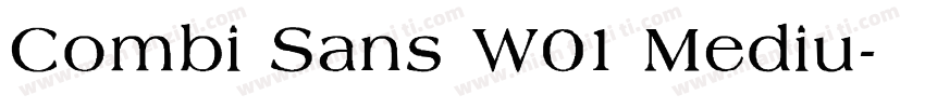 Combi Sans W01 Mediu字体转换